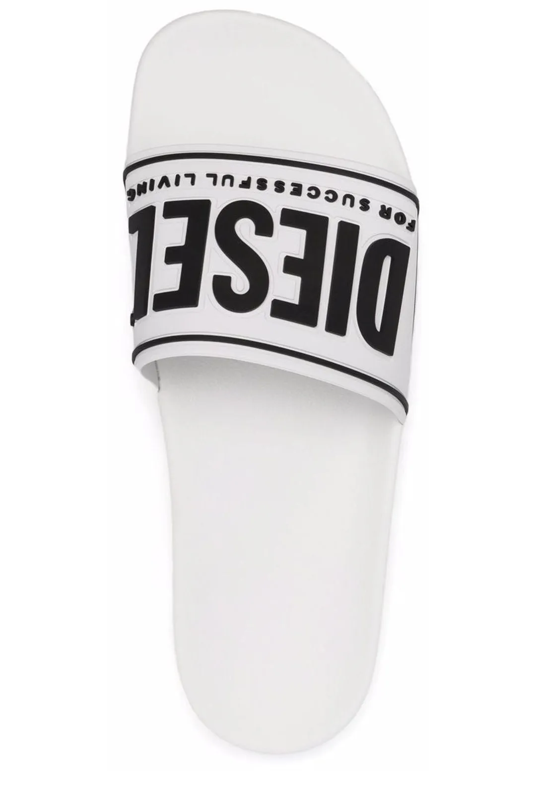 Diesel Logo Embossed Open-Toe Slides