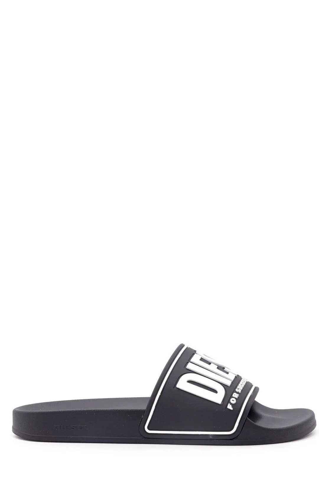 Diesel Logo Embossed Open-Toe Slides