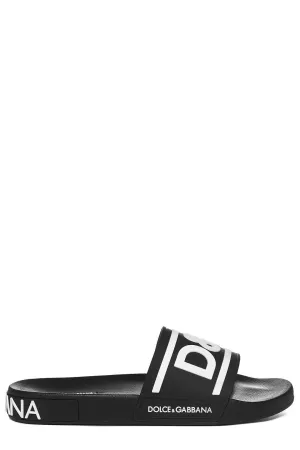 Dolce & Gabbana DG Logo Embossed Slides