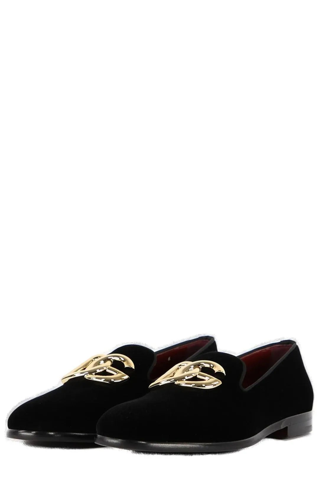 Dolce & Gabbana DG Logo Plaque Slip-On Loafers