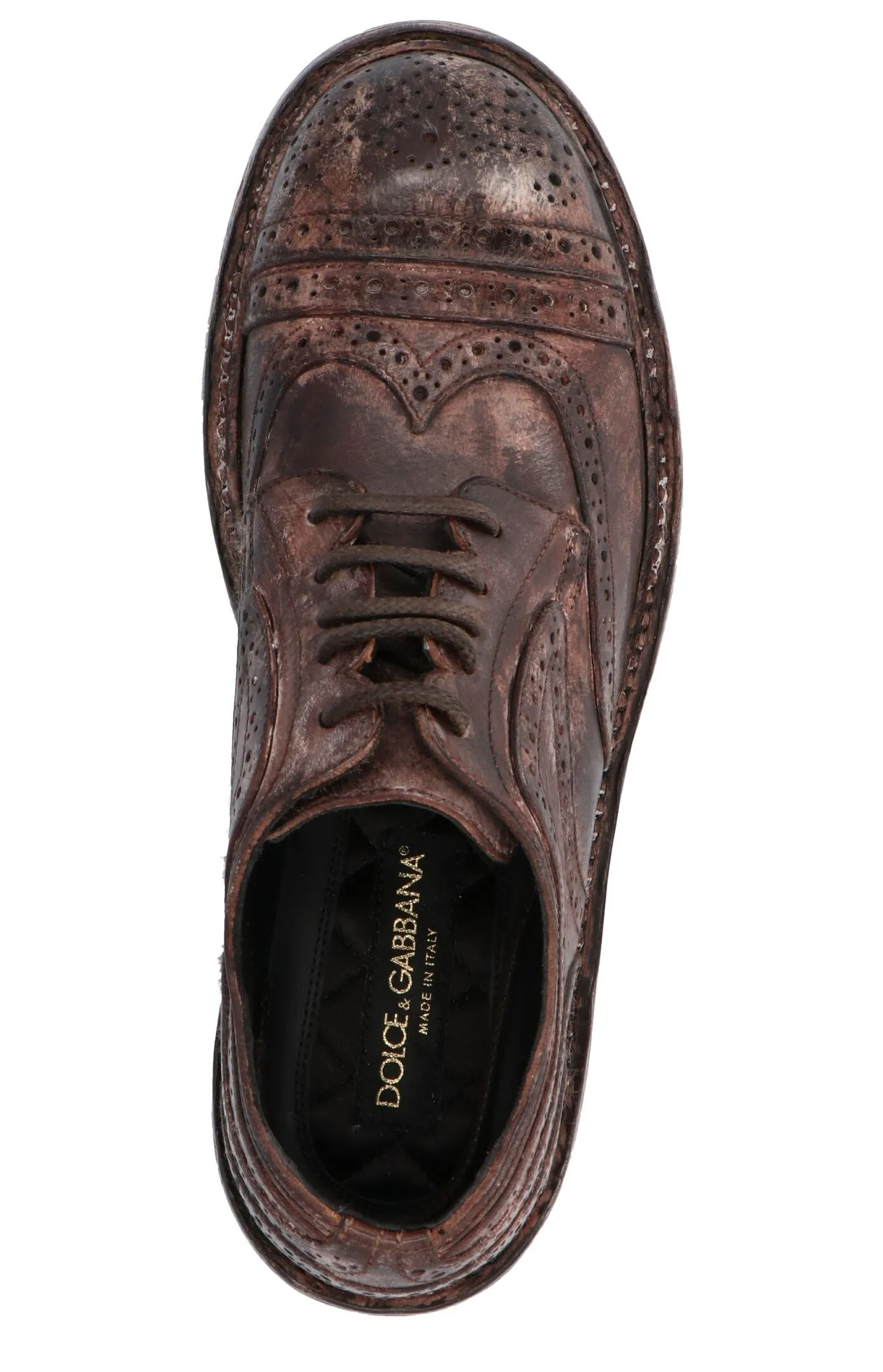 Dolce & Gabbana Distressed Brogue Shoes