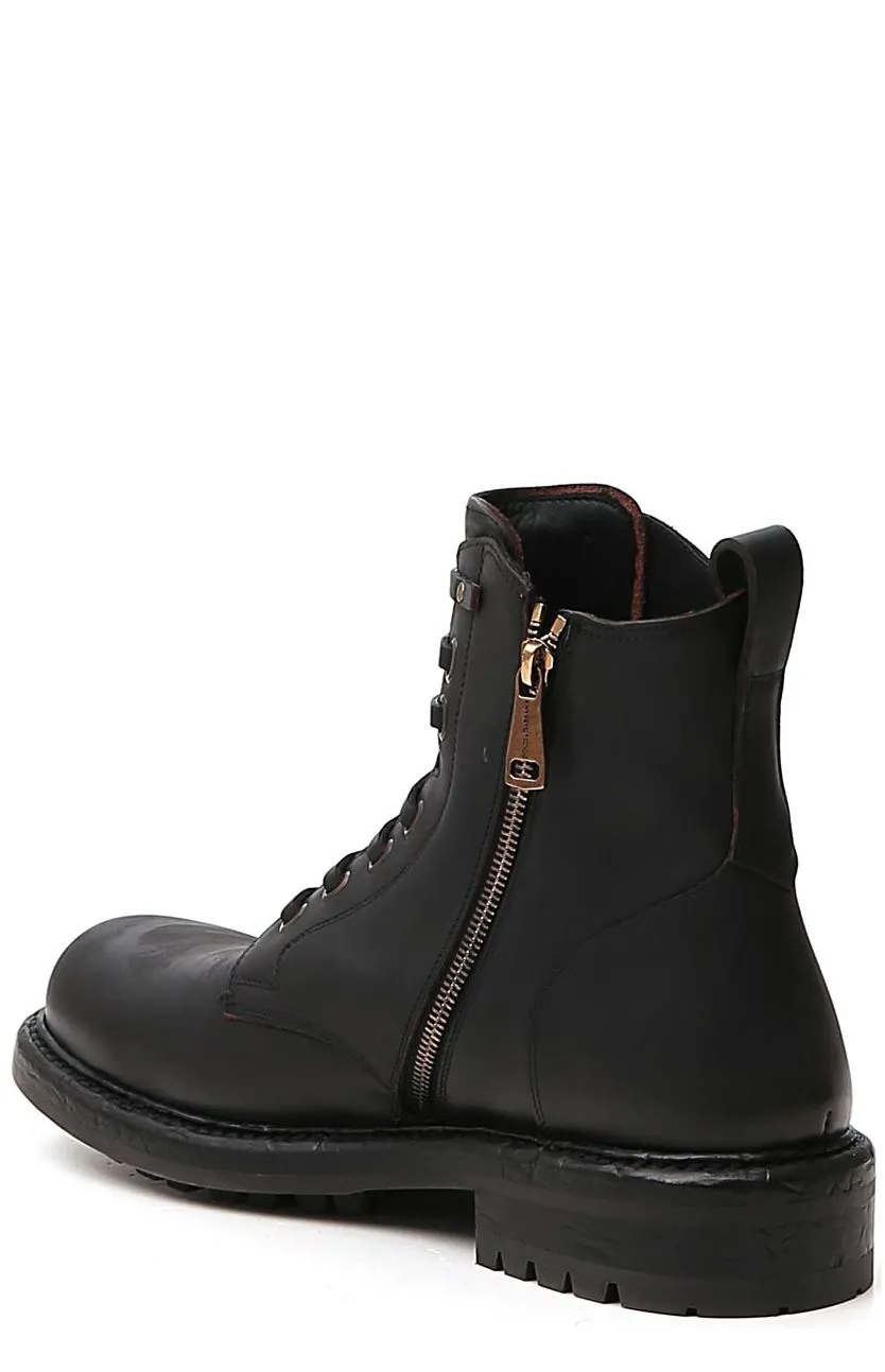 Dolce & Gabbana Lace-Up Ankle Boots