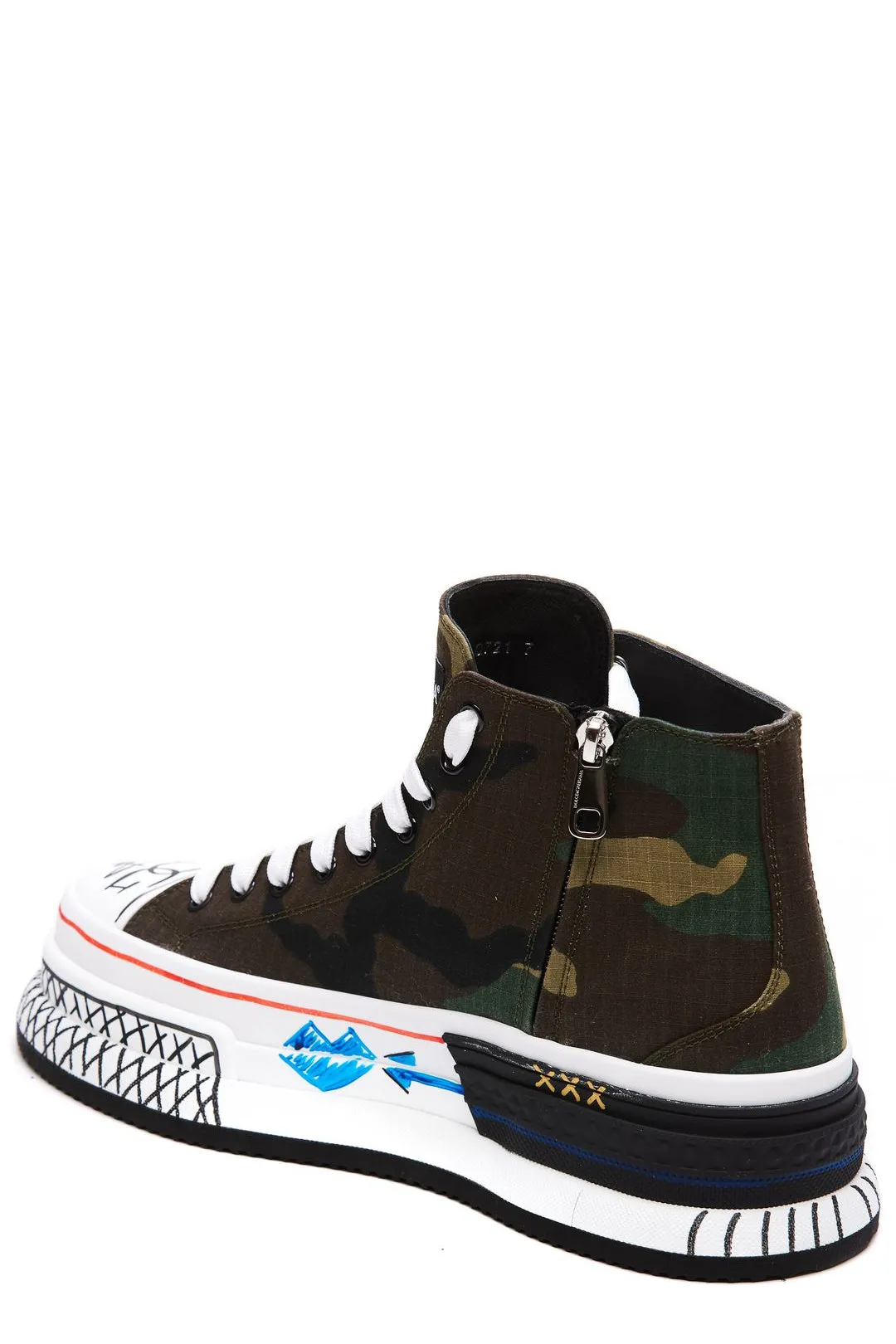 Dolce & Gabbana Logo Patch Lace-Up Sneakers