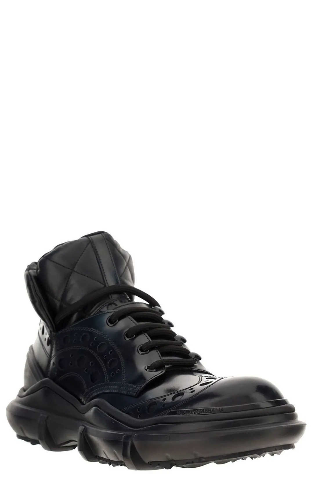 Dolce & Gabbana Logo Plaque Ankle Boots