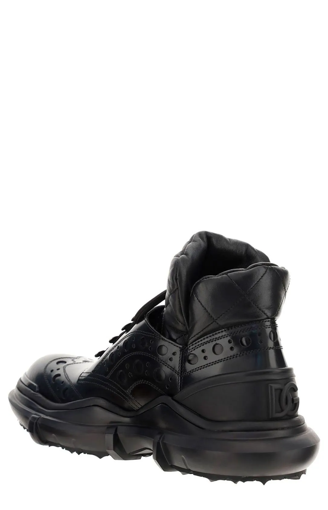 Dolce & Gabbana Logo Plaque Ankle Boots
