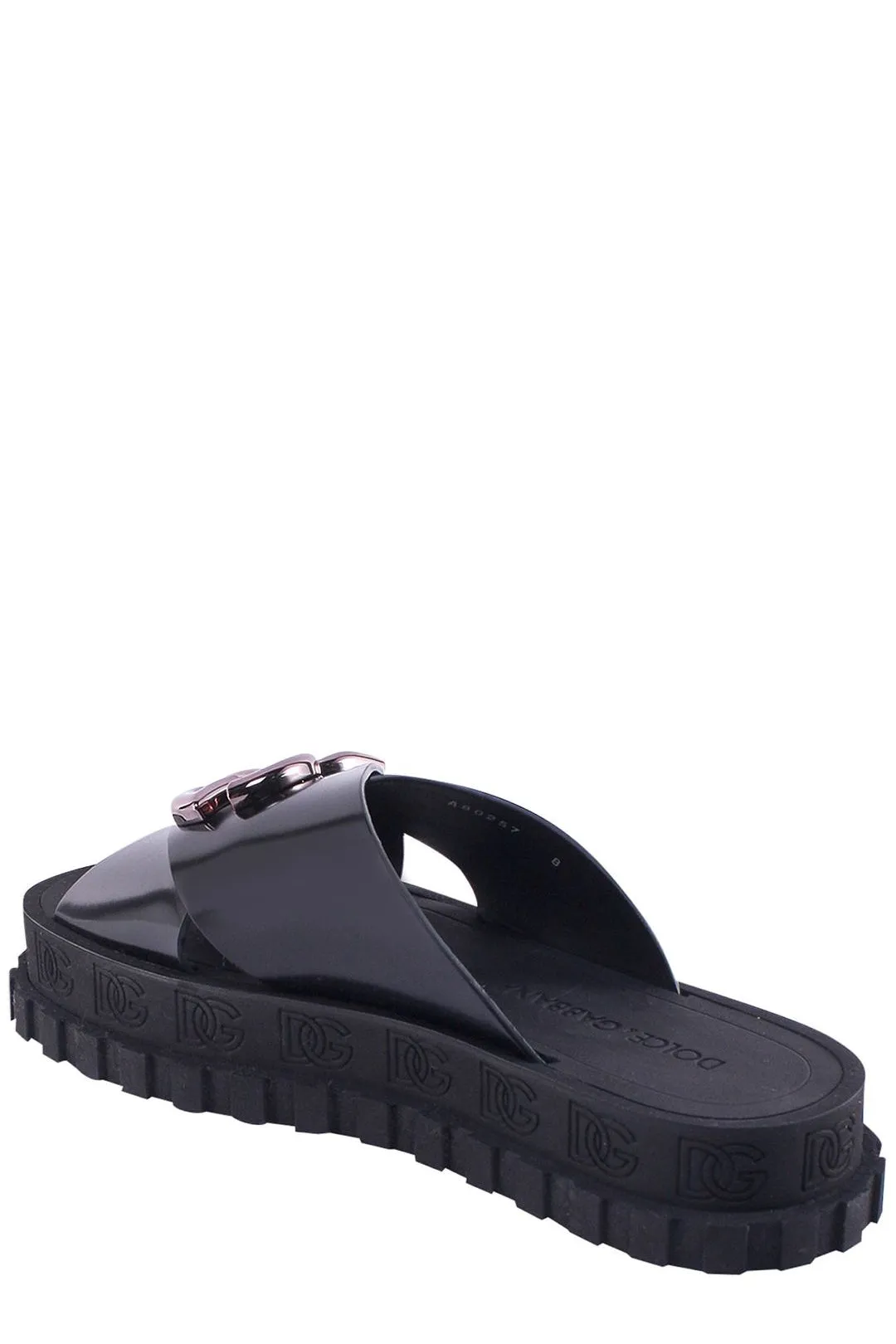 Dolce & Gabbana Logo Plaque Crossover Slides