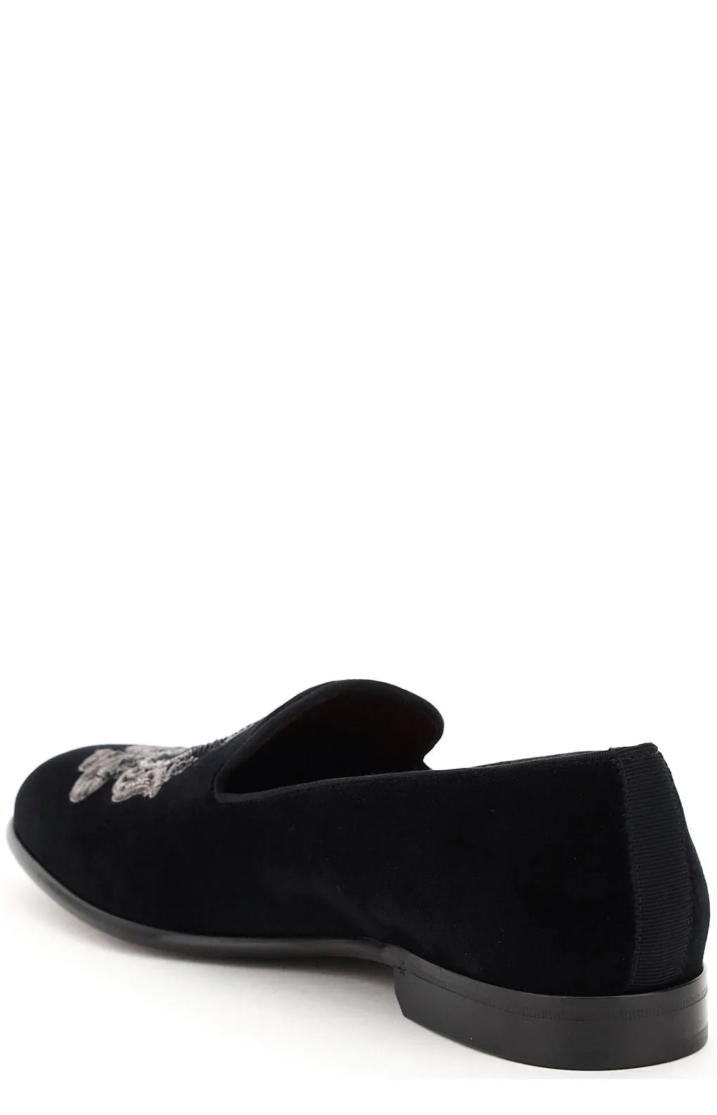 Dolce & Gabbana Monogram Embroidered Loafers