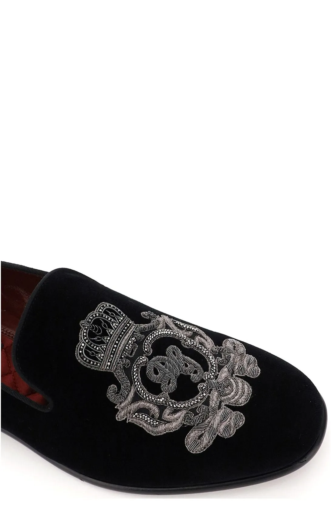 Dolce & Gabbana Monogram Embroidered Loafers