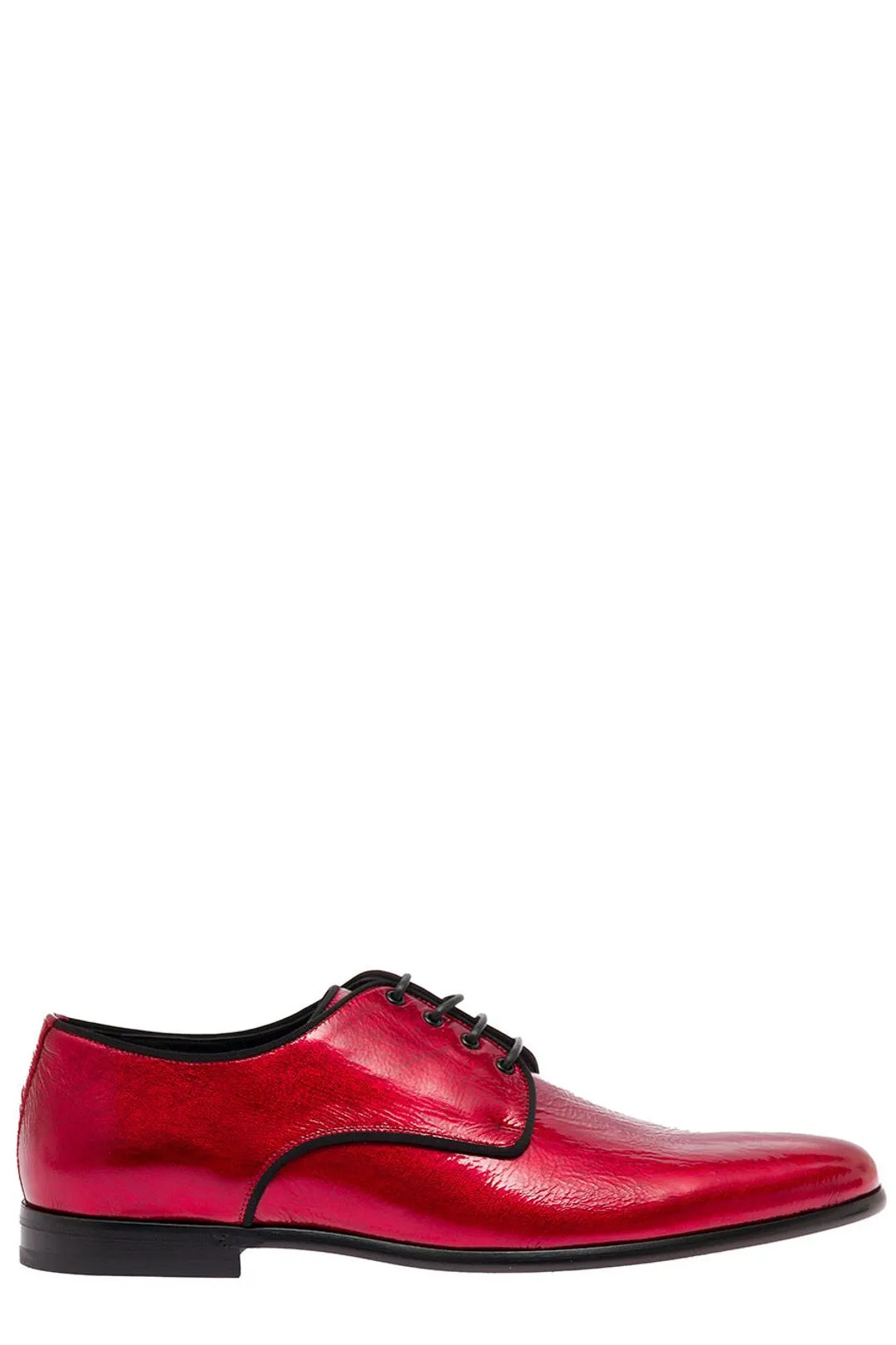 Dolce & Gabbana Patent Lace-Up Derby Shoes