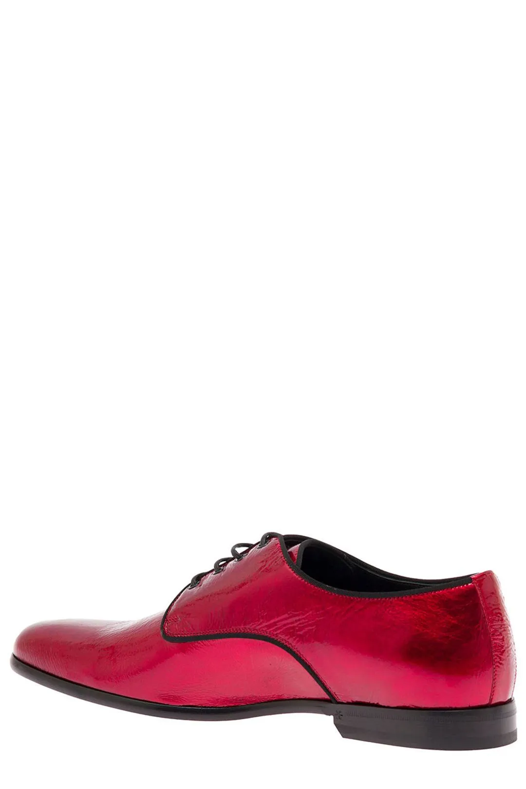 Dolce & Gabbana Patent Lace-Up Derby Shoes