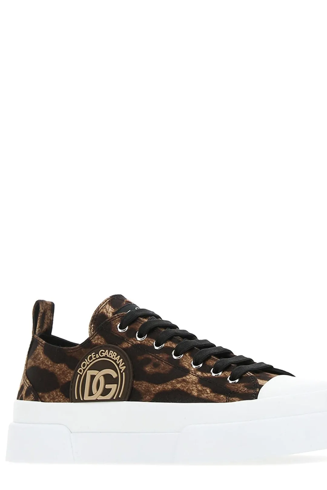 Dolce & Gabbana Portofino Leopard Printed Sneakers