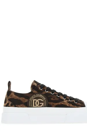 Dolce & Gabbana Portofino Leopard Printed Sneakers