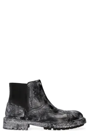 Dolce & Gabbana Vintage Effect Chelsea Boots