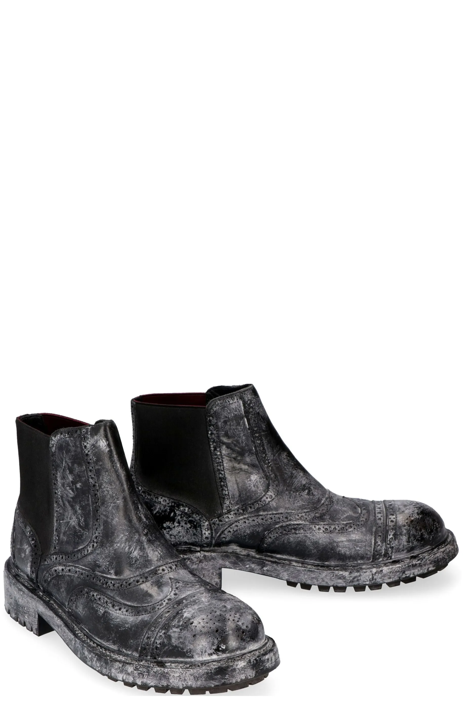 Dolce & Gabbana Vintage Effect Chelsea Boots