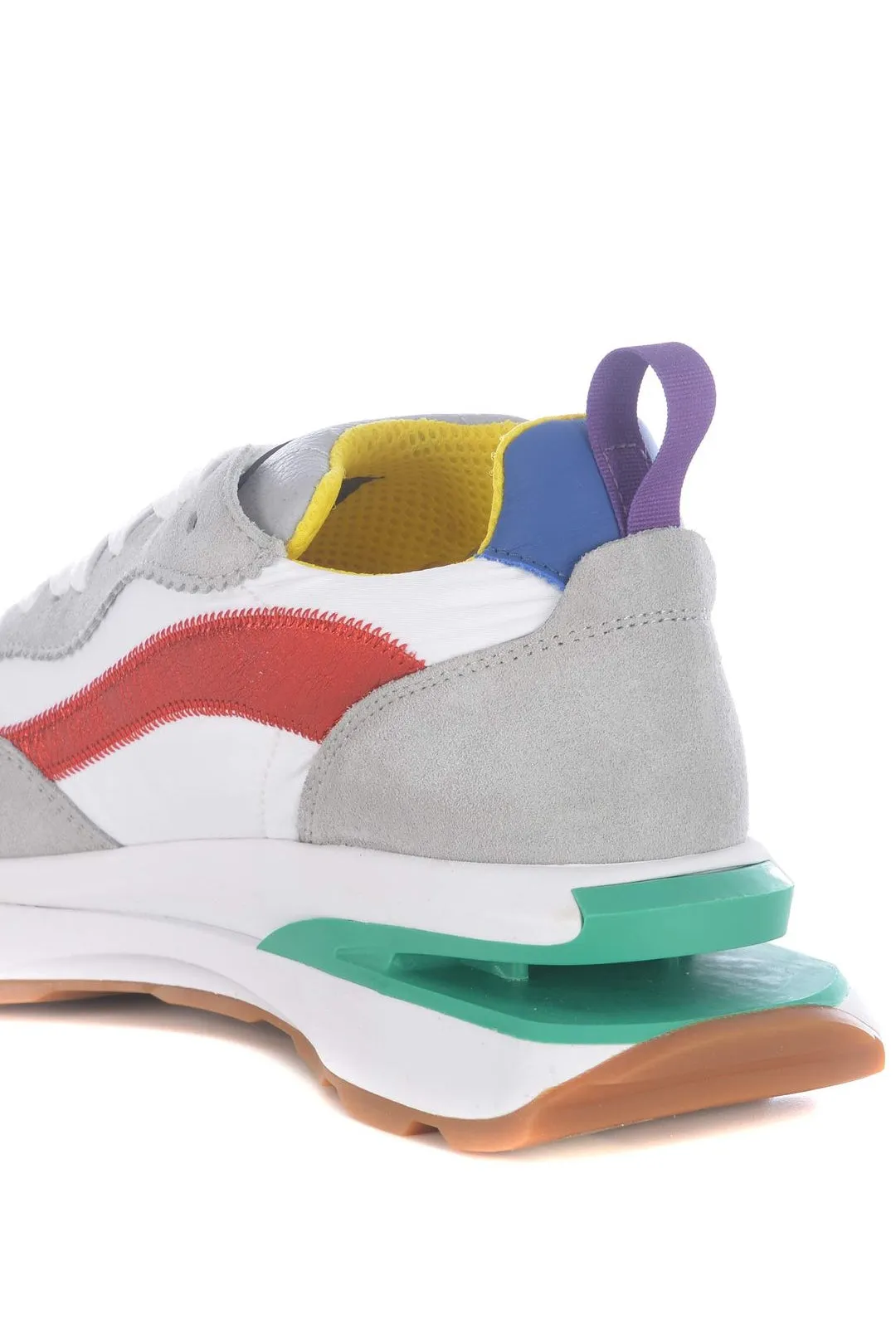 Dsquared 2 Slash Logo Embossed Panelled Sneakers