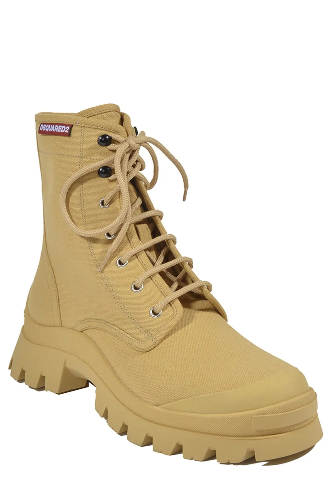Dsquared2 Chunky Round-Toe Lace-Up Boots