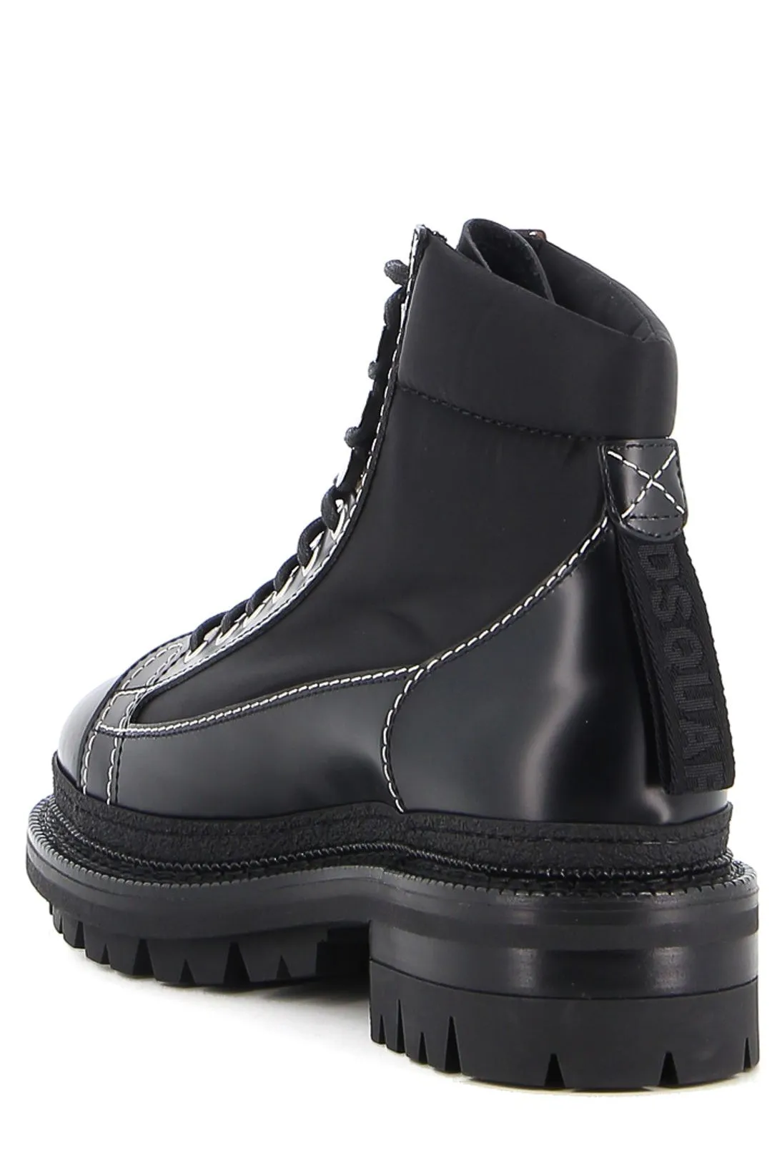 Dsquared2 Logo Printed Panelled Boots