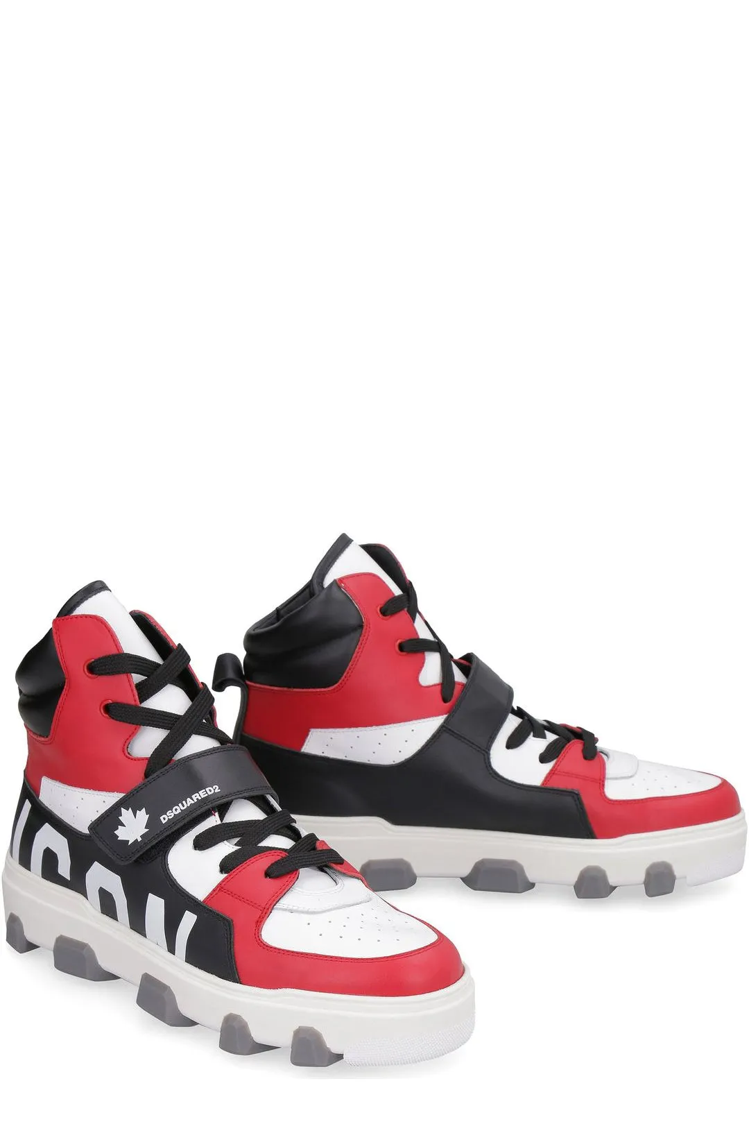Dsquared2 Slogan Printed High-Top Sneakers