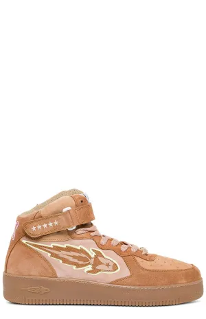 Enterprise Japan Rocket Logo Patched High-Top Sneakers