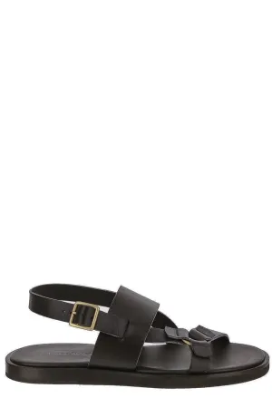 Ermenegildo Zegna Logo Detailed Sandals