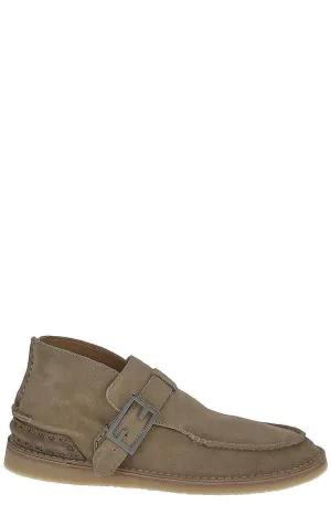Fendi FF Buckled Desert Boots