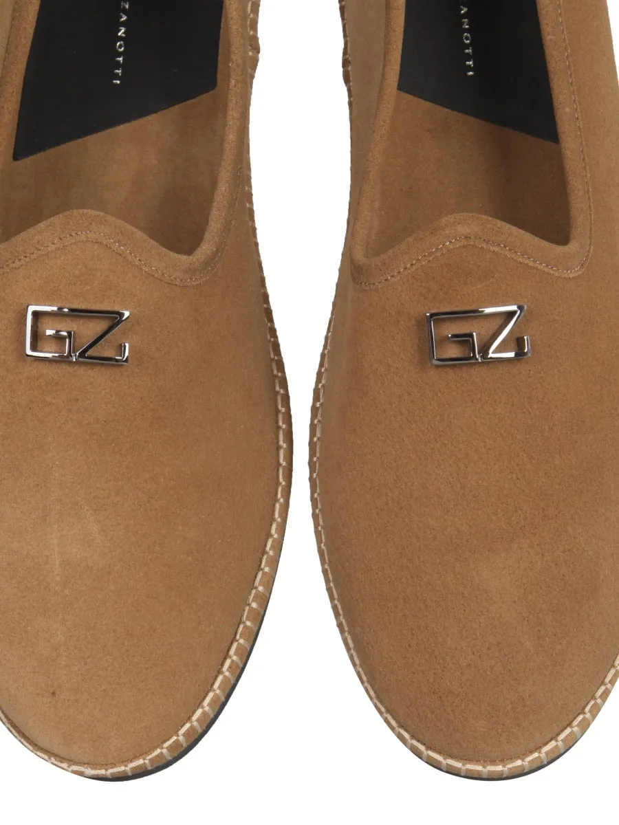 Giuseppe Zanotti Otium Logo Plaque Loafers