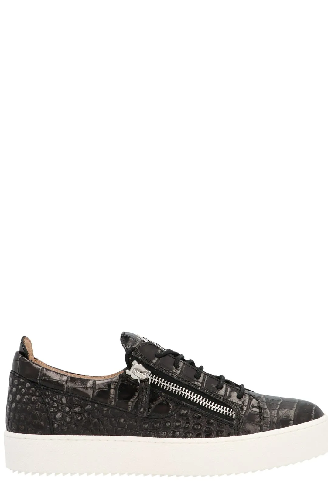 Giuseppe Zanotti Zip-Detailed Lace Up Sneakers
