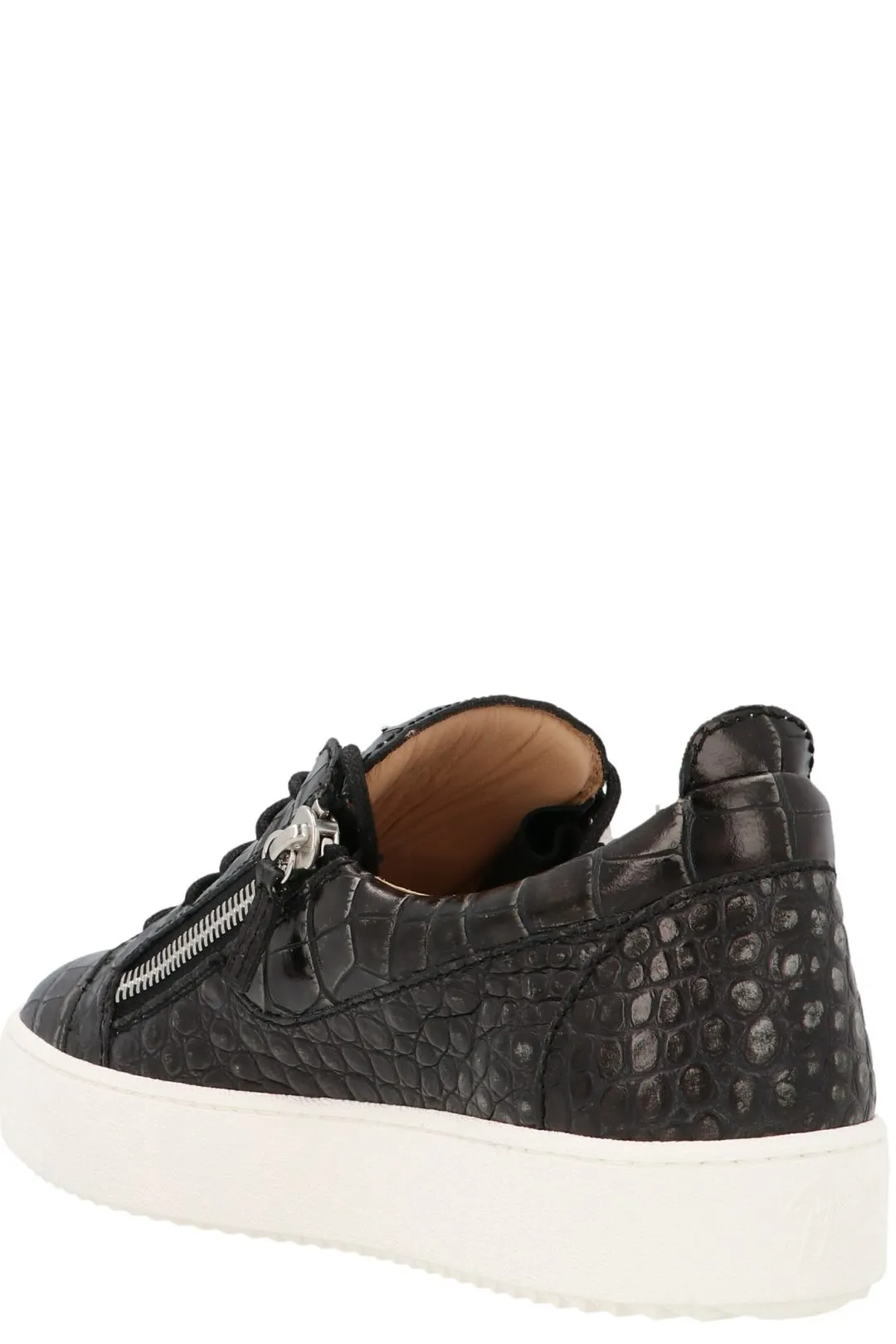 Giuseppe Zanotti Zip-Detailed Lace Up Sneakers
