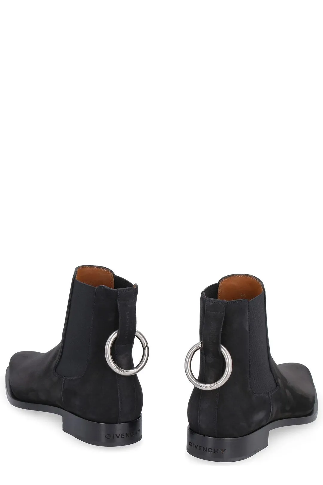 Givenchy O-Ring Embellished Dallas Nubuck Chelsea Boots