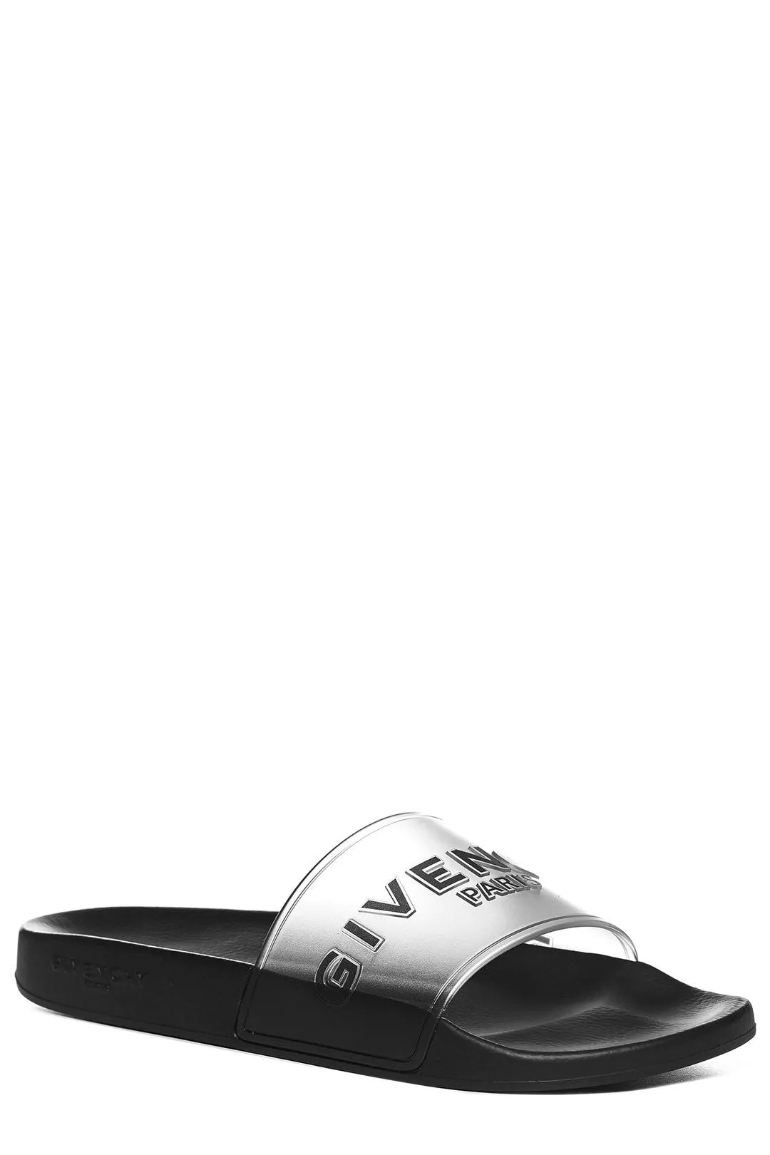 Givenchy Paris Logo Embossed Flat Sandals