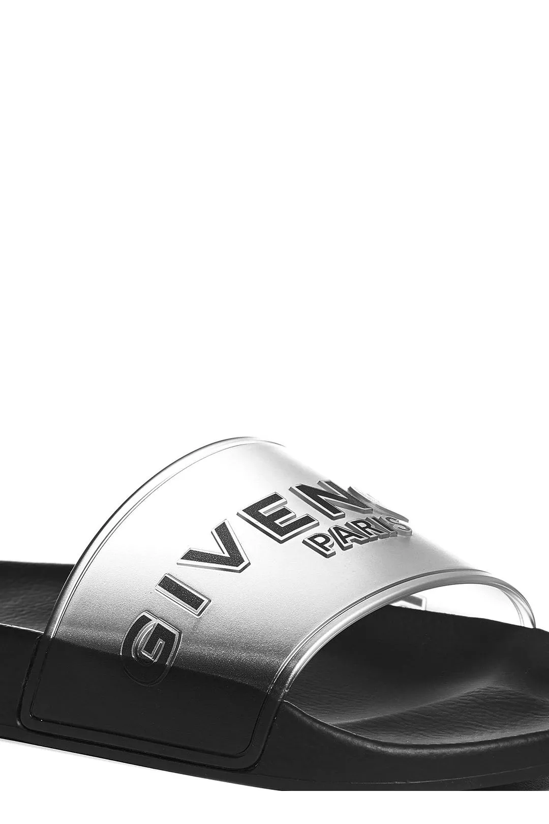Givenchy Paris Logo Embossed Flat Sandals