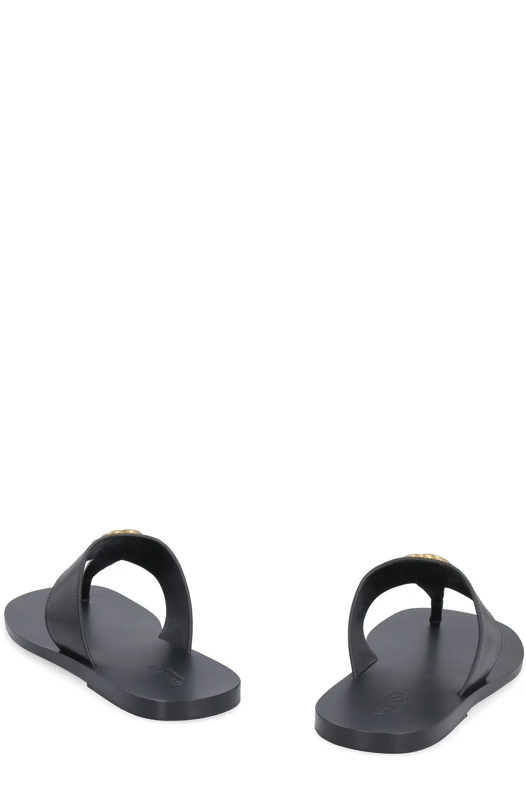 Gucci Double G Plaque Thong Sandals