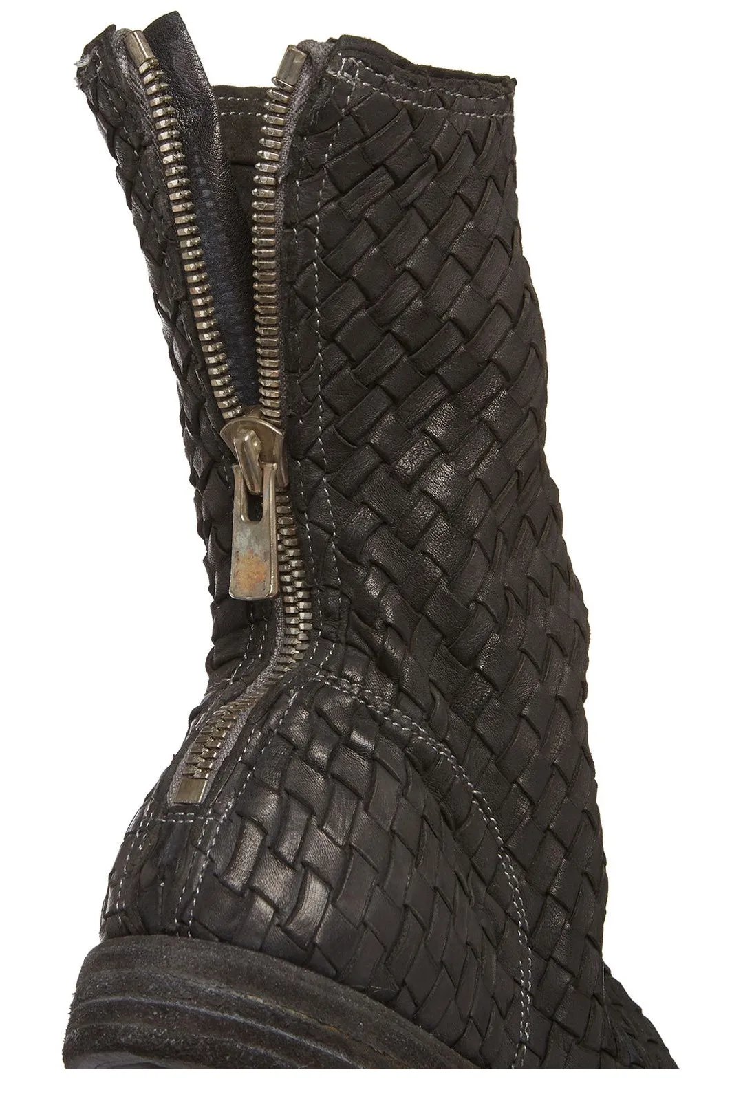 Guidi Braided Back-Zip Boots