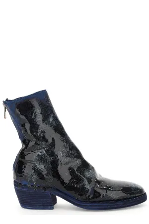 Guidi Glitter-Detailed Ankle Boots
