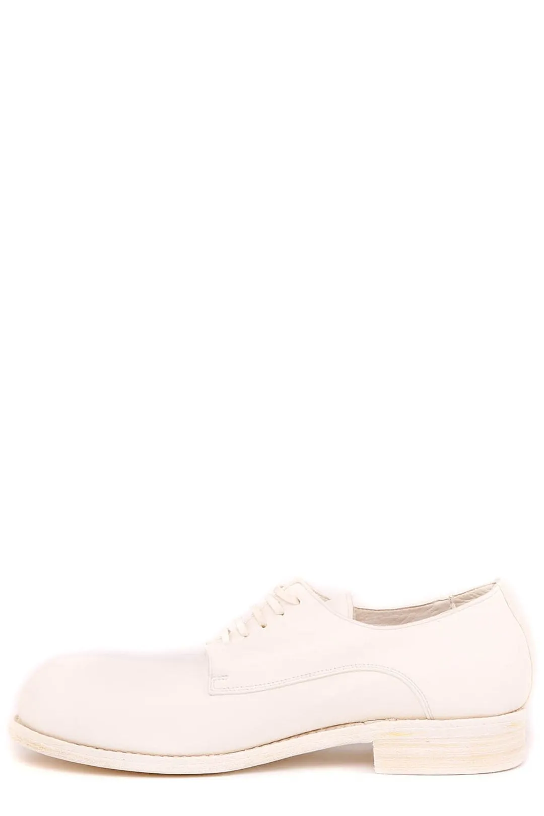 Guidi Lace Up Round Toe Aged Effect Shoes