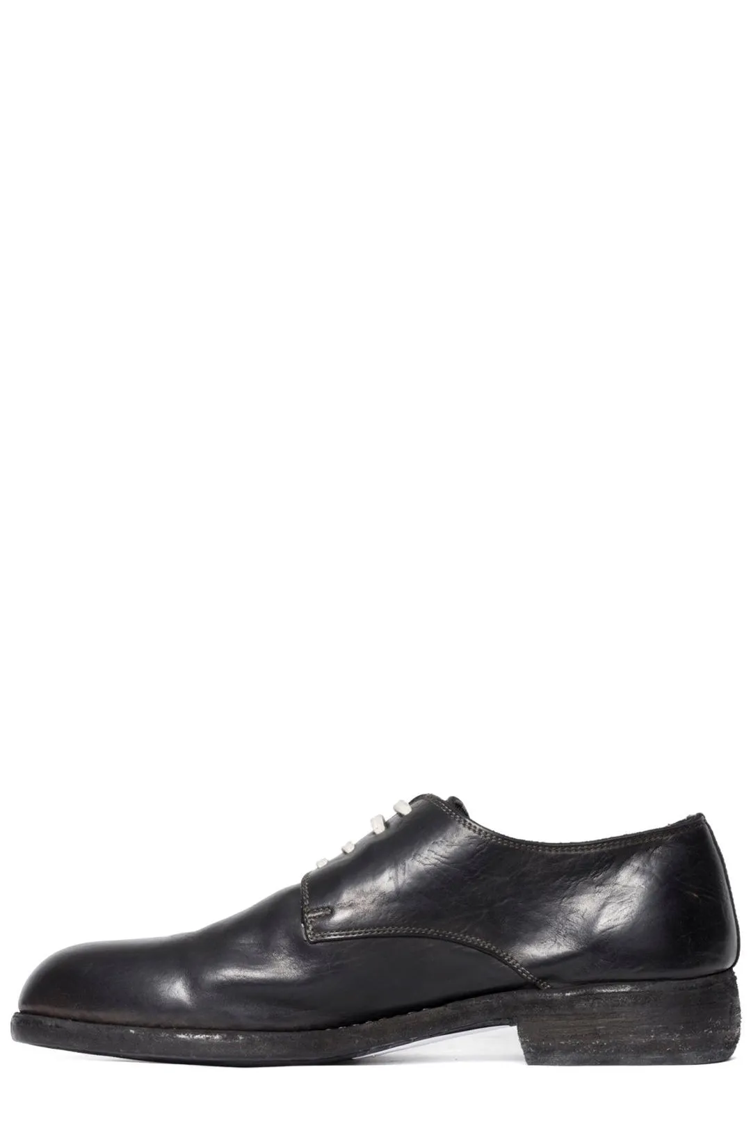 Guidi Round-Toe Lace-Up Shoes
