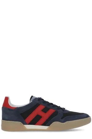Hogan H357 Logo Detailed Lace-Up Sneakers