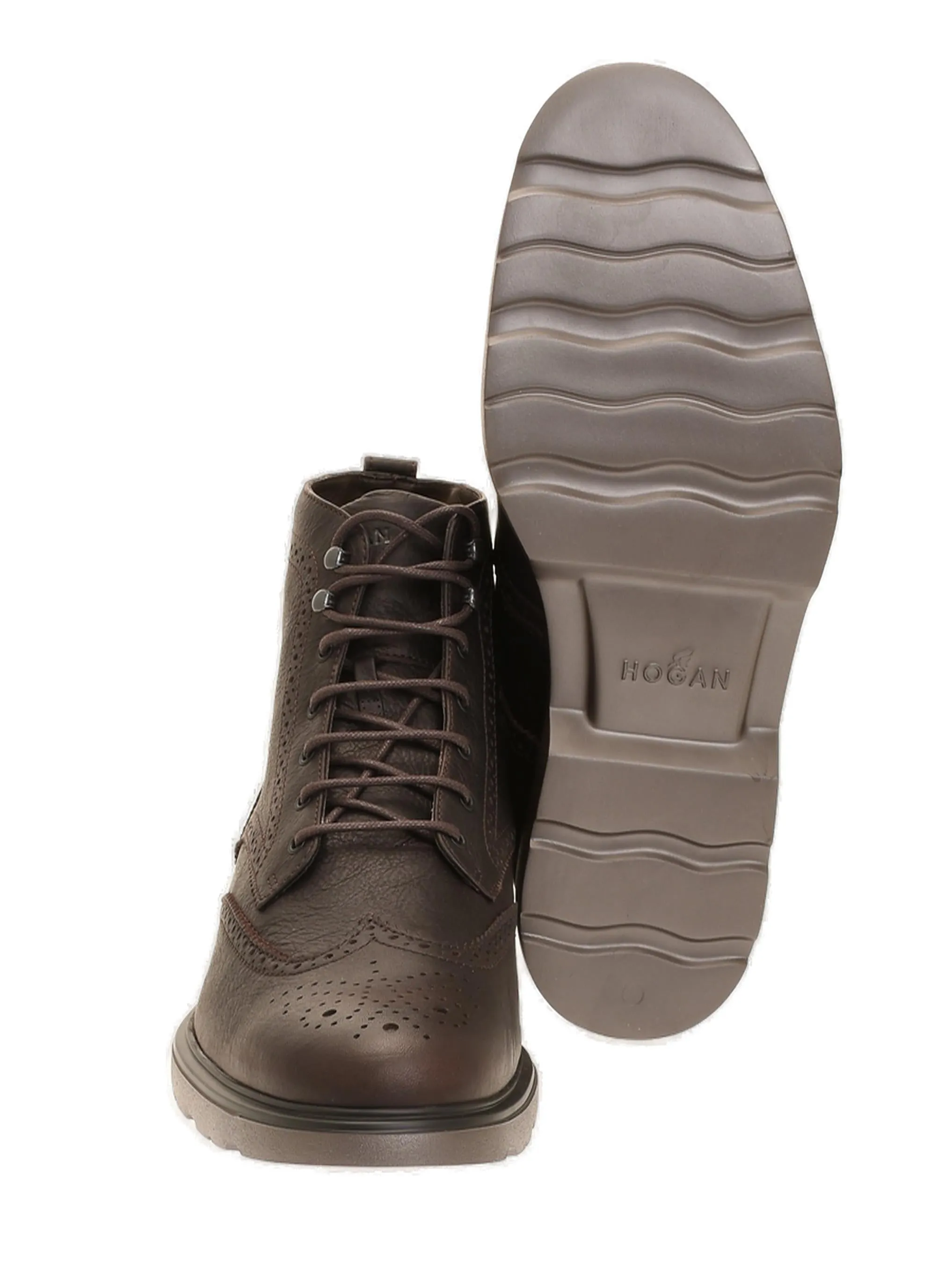 Hogan Lace-Up Ankle Boots