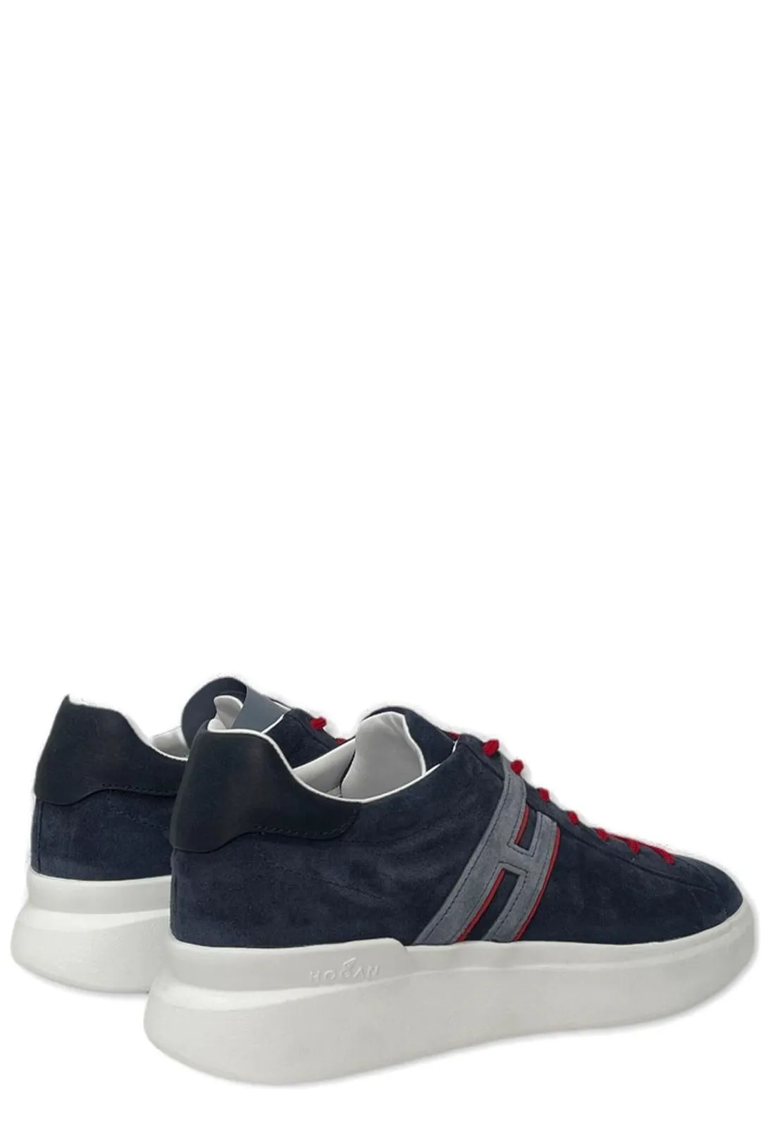 Hogan Logo Patch Lace-Up Sneakers