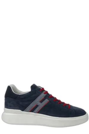 Hogan Logo Patch Lace-Up Sneakers