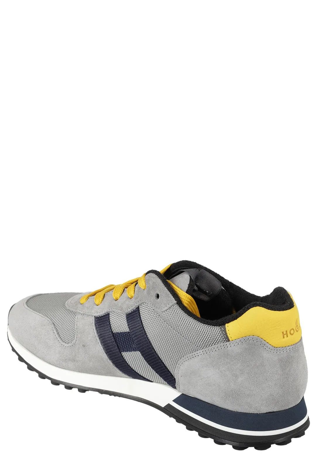 Hogan Logo Patch Lace-Up Sneakers