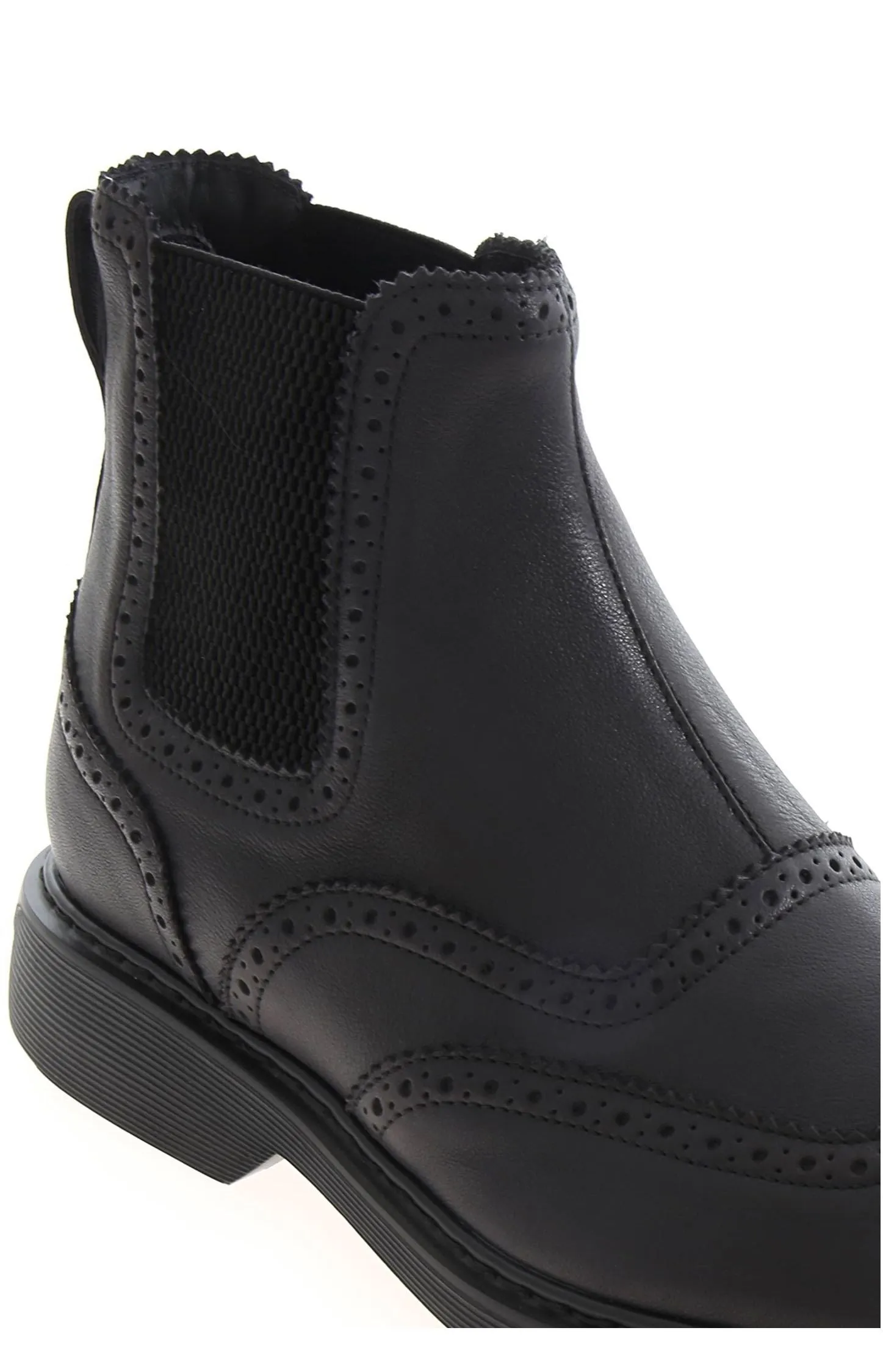 Hogan Perforated-Detailed Ankle Boots