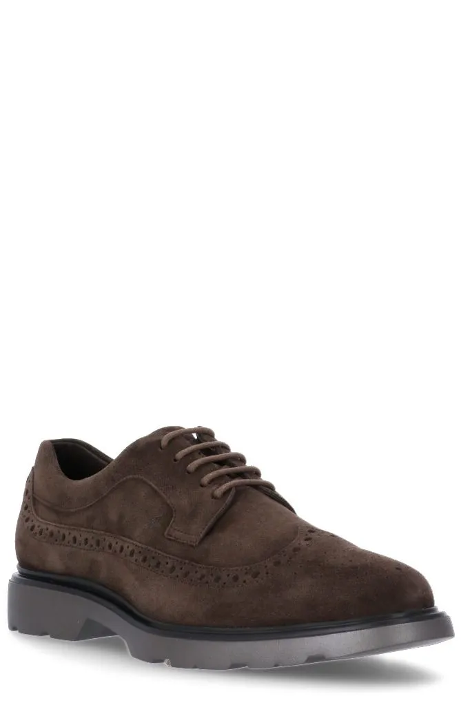 Hogan Route Lace-Up Derby Shoes