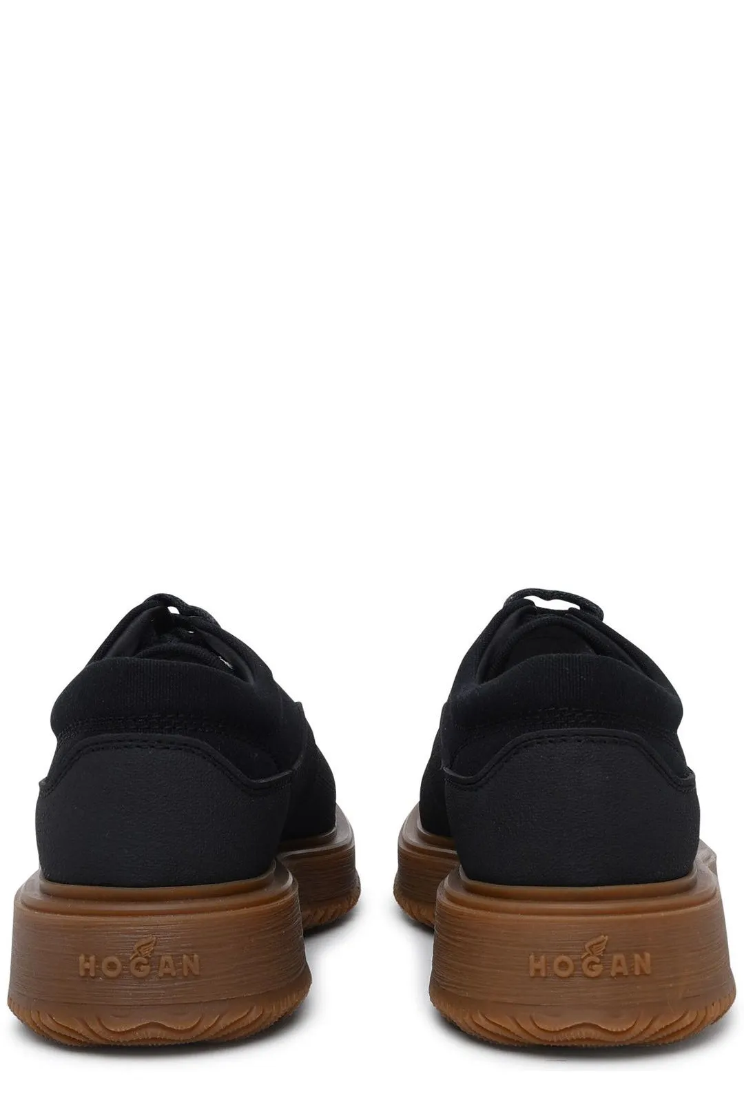 Hogan Untraditional Logo Embossed Lace-Up Shoes
