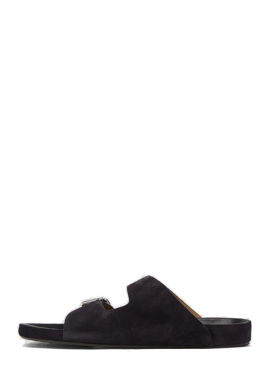 Isabel Marant Lekson Buckled Slip-On Sandals