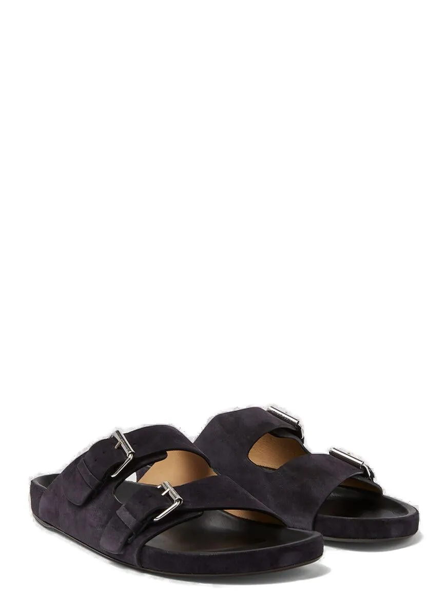 Isabel Marant Lekson Buckled Slip-On Sandals