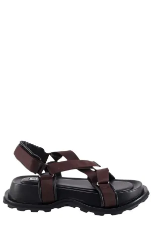 Jil Sander Logo Detailed Platform Sandals