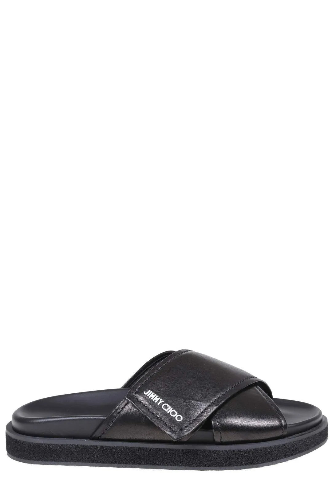 Jimmy Choo Logo Detailed Slip-On Sandals
