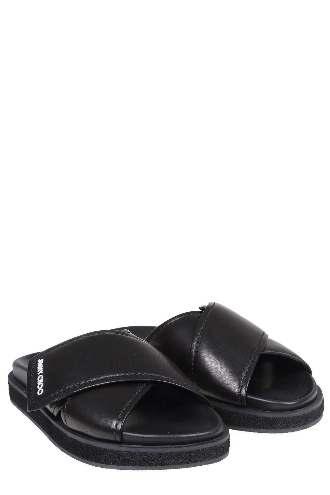 Jimmy Choo Logo Detailed Slip-On Sandals