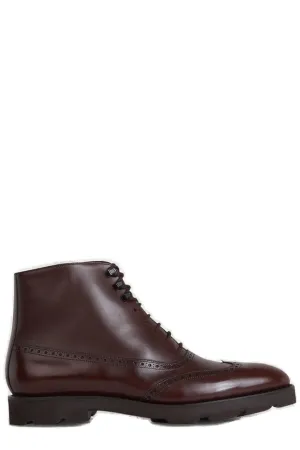 John Lobb Brogue Ankle Boots